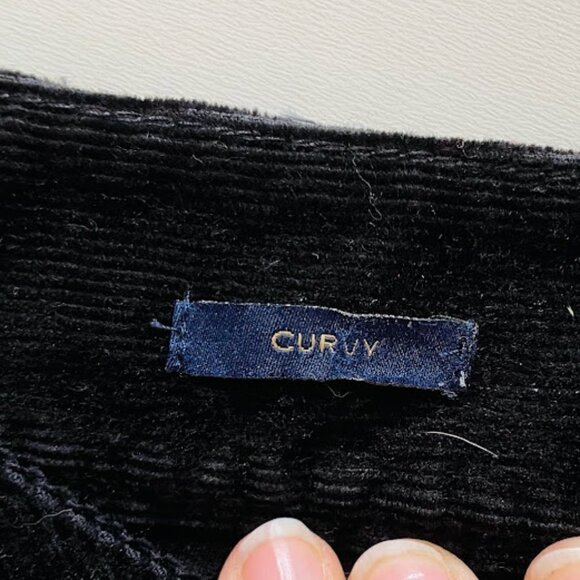 Talbots Pant Trouser Black Curvy Corduroy Boot Cut Flare Winter Classic Sweater - Picture 9 of 11